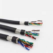전선 연결 선 전기 케이블 트위스트 페어 차폐 2 4 6 8 10 12core 20 22 18 26 24awg 5 m pvc 순수 구리 코어 통신 신호 소프트 컨트롤, 1미터 가격, 24AWG 0.2mm, 20코어