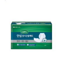 디펜드 성인용 기저귀 장시간용 라운드형 패드 취침용 속기저귀, 1팩, 30매