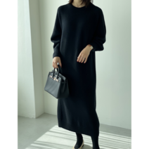 캐시미어 니트 원피스 여성 홀가먼트 겨울 원피스