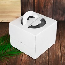 중앙패키지 쉬폰플라워 무지케익상자 1호 높이17cm 10개 포장박스