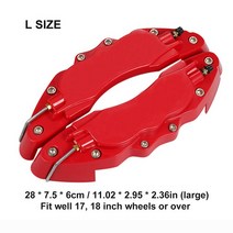 캘리퍼커버 브레이크튜닝 2pcs 자동차 타이어 휠 허브 디스크 브레이크 캘리퍼스 Audi A3 A4 B8 B6 A6 C6 A5 B7 Q5 C5 8P Q7 TT C7 8V A1 Q3, [03] L