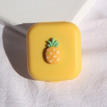 귀여운 콘택트 렌즈 박스 캔디 솔리드 컬러 여성용 휴대용 케이스 인스타 아이 케어 키트 안경 홀더 컨테이너 선물, [01] 1