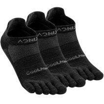 Aomagic 발가락 양말 고 운동용 러닝 다섯 손가락 다채로운 여성 남성용 부드럽고 편안함 경량 A# 3쌍-발목(청록색 플루오레세인 탠저린) 176180, 작은., E4110# 블랙