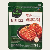 CJ더마켓 집반찬 집밥 가정식 자취템 탑티어 비비고 썰은배추김치 배추 총각 열무 국산 업소용 김치 100G 5개, 22세트