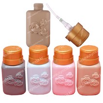 리무버공병 디스펜서 멘다 220ml 70ml 펌프공병 디스펜스 6.5oz 도자기 공용기 네일리무버통 멘다공병 네일공병 원터치 아세톤 강화유리 국가고시 시험용, 1ea, 펌프공병/핑크플라워230ml