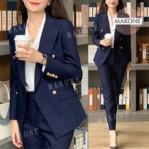 정품 특별 판매더블 금장 버튼 블레이져 자켓