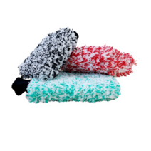 하이글로씨 몬스터 세차 워시 미트 패키지 세트, 혼합색상, 6세트