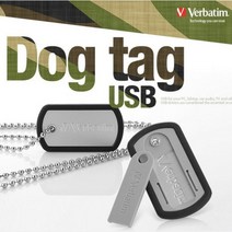[바보사랑] DOG TAG 8GB USB메모리 군번줄 목걸이 8G, 1개