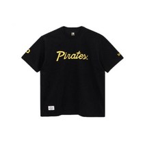 백화점 정품 뉴에라 (스타필드 하남) MLB 피츠버그 파이어리츠 올드 스크립트 티셔츠 블랙 / 14179147