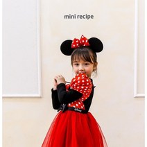 모찌스토리 미니레시피 아동 여아 디즈니 정품 미키 미니 원피스& 머리띠(별도판매)