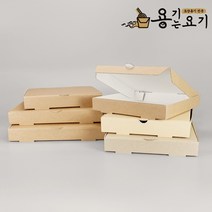 [용기는요기] 크라프트 무지 12인치 피자박스 (100개), 100개, 1개