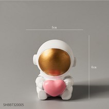 인스 감성 소품 북유럽 홈 액세서리 거실 책상 입상 미니어처 우주 비행사 피규어 입상, 높이 6cm, 협력사