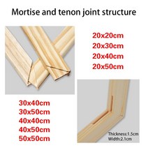 우드액자프레임 나무액자 사진액자 액자틀 대형원목 유화 캔버스에 대한 자연 나무 프레임 DIY 그림 서예, 01 01_01 20x20cm