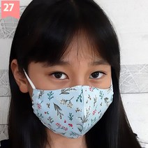 미세먼지 필터교체형 필터교환형 순면 마스크 아동사이즈(M용)-유아 아동용, 27번