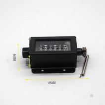 골프 타수 계산기 카운터 자리 자리 블랙 케이싱 기계식 풀 스트로크 수동, d94-s