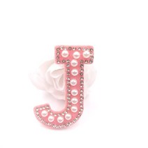 AZ 26Pcs 라인 석 영어 알파벳 문자 Applique 의류 배지 가방 패치에 대 한 패치에 3D 철, 제이