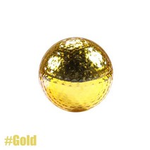 1Pcs 디아 42.7mm 금속 도금 컬러 골프 공 멋진 경기 오프닝 목표 최고의 선물 스포츠 이벤트에 대한 내구성 건설, Gold