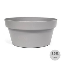 ARTEVASI 카프리 볼 유럽 플라스틱 저면관수 화분, 라이트그레이