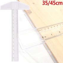 골든트리 조립식 분리 제도용 T자 직각자 기억자 ㄱ자, 45cm