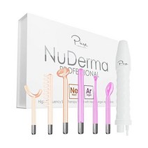NuDerma 전문가용 스킨 테라피 스틱 - 휴대용 고주파 디바이스 유리관