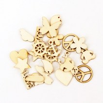 나무 동물 잎 그림 스크랩북 장식 공예 수제 홈 액세서리 DIY 다양한 색상, 22. 20mm 20pcs