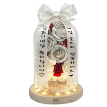 미니화환 샤로즈 유리돔 개별문구 개업 승진 환갑 집들이 선물