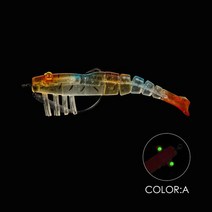 부드러운 실리콘 미끼 입는 새우 잉어베이스 파이크 낚시 감바 감비아 바다 웜 스윔베이트 락피싱, 11 1pcs A