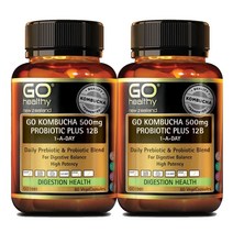 고헬씨(Go Healthy) 고헬씨 콤부차 프로바이오틱 플러스 12B 60 베지캡슐 X 2개, 120캡슐, 1세트