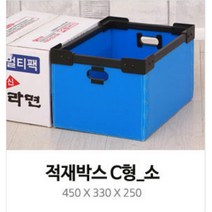 수납용박스 창고용박스 뚜껑 없는 적재형 플라스틱 박스 소 플라스틱박스 이삿집포장, 1개, 적재박스 C형 소