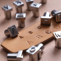 WOOJOO 가죽공예 이니셜 이름 알파벳 각인 스템프 36p 4mm, 단품, 단품