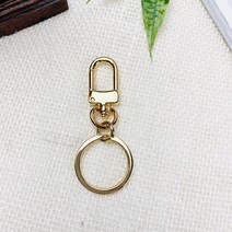 헤세드 NEW] 자물통 납작키오링고리, 골드-소, 1개