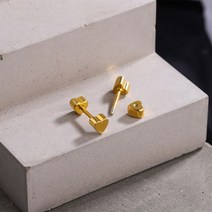 실버 은 피어싱 귀걸이 Stamp 925 silver needle Stud Women Two Ball Fine Jewelry Woman ears Keep Piercing Nut