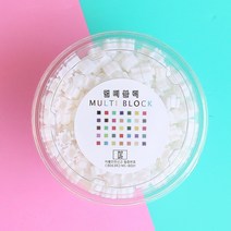 8mm 디폼 톡톡 멀티 블럭 대용량세트 도안 130여종, 8mm 리필 500개(스노우화이트)