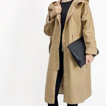 와이제이 후드 하이넥 트렌치 루즈핏 사파리점퍼 YJK292