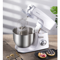 전동 휘핑기 버티컬 믹서 7L 1200W 머랭 거품 대용량, 상세이페이지 참고, 화이트 7L 1500W (스틸그릇1 추가)