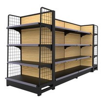편의점 과자진열대 우드 중고 가게 제품 디피 곤도라, 상세 페이지 참고, 블랙123x74x165cm(5단메인)