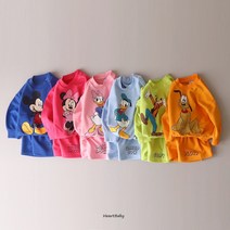 S/S 데일리 1928디즈니 5부바지 상하세트 어린이트레이닝 단체복 HB01