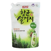 트리오 주방 세제 피톤치드 1.2L 식기 채소 과일 세제, 1