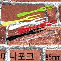 일회용포크 플라스틱포크 미니포크 1000p 10봉, 1개, 화이트