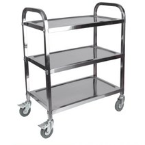 업소용 스텐 카트 배식카 스테인레스 주방 서빙 끌차 대차 식당, 01.2층소형 75 x 40 x 83.5, 공식 표준