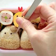 소풍 도시락 꾸미기 정밀 핀셋(김 집게 핀 보호캡 포함)