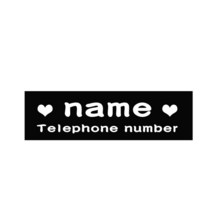 강아지 인식표 맞춤형 개 이름 태그 K9 하네스 칼라 라벨 스티커 애완 동물 태그 2, 없음, 17.name tel heart - 3X11cm