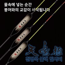 천명극 블랙 발사찌/대물찌, 1호/35cm/약 5g