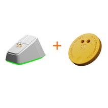 페이커마우스 무선블루투스마우스 사무용 무선마우스 게이밍무선마우스 Logitech 충전 기지 개 방귀 왕, Wujie 에디션 세트 화이트+옐로우, 공식 규격