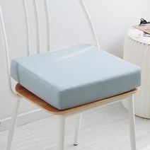 치질시트 방석 쿠션 도넛 사각형 두꺼워 35d 고밀도 스폰지 거실 소파 리넨 의자 등받이 두께 8cm 사무실 의자 매트, 색상 4, 45x45x8cm
