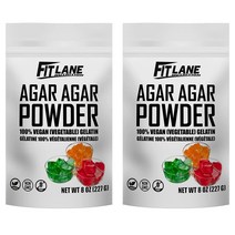 Fit Lane Nutrition Agar Agar Powder 아가르 아가르 파우더 8oz 2개