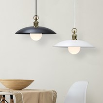 미도라이팅 파로펜던트/백색/검정/식탁등/주방등/인테리어조명/까페조명//매장조명, LED볼램프12W 전구색1, 검정