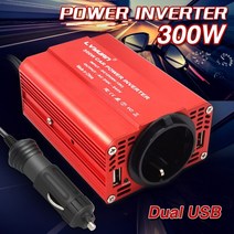 300w 자동차 파워 인버터 DC 12v to AC 110v 220v 듀얼 USB 자동차 어댑터 변환기 자동 충전기 사인파 EU 미국 소켓, 12v 220v AU, 1개