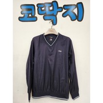 남02969 휠라정품 중고구제 춘추 브이넥 바람막이 티셔츠 코딱지구제