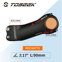 스템 17도 6도 7도 로드 MTB 픽시 자전거 초경량 탄소 617 도, 10.Angle 17-90mm matt